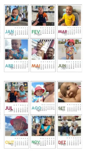 Calendário Polaroid 2027