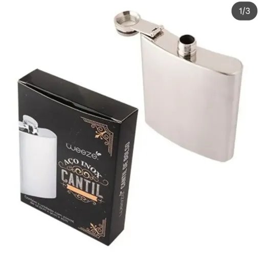 CANTIL DE BOLSO INOX 200ML REF: CB1008