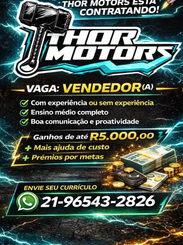 Vaga pra vendedor automotivo
