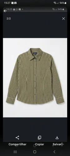 Camisa social feminina. Tamanho 42