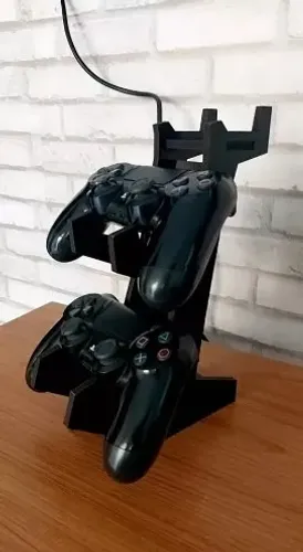 Suporte de Controle + Fone design moderno para Vídeogame PS4 Xbox PC