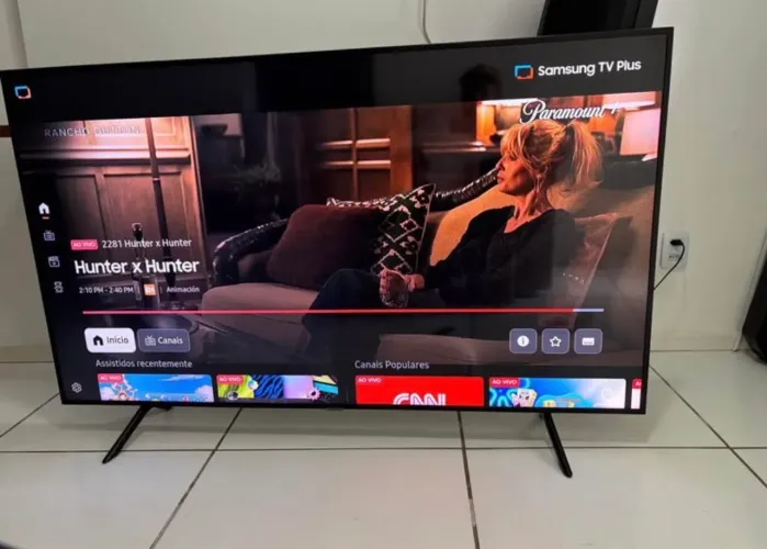 Telão Samsung 65 cristal 4k série 7 Hdr premium Samsung tv plus 