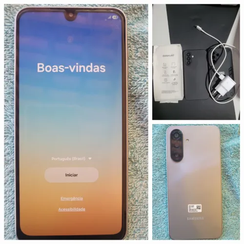 Celular Samsung A17 com IA, 256GB, 8GB ram, Câmera 50Mp, Tela 6.7, Contém NFC,Cor cinza