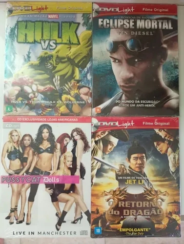 4 DVDS RAROS E LACRADOS.