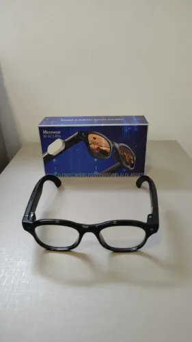 Óculos Inteligente Microwear W AI 3 Pro Original Câmera HD + Áudio + IA Integrada C