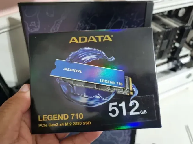 SSD M.2 NVMe 512GB Adata Legend 710 98% Saude 2600MB/s Na Caixa Apenas 1 Mes de Uso