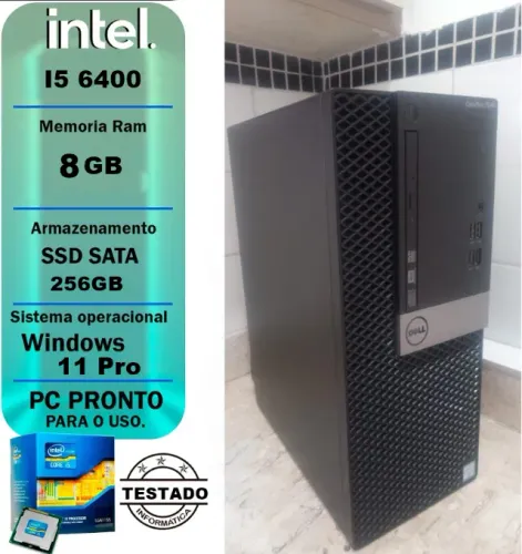 Dell Optiplex Tower 7040 Intel Core I5 6400 - 8GB Ram - 256GB SSD