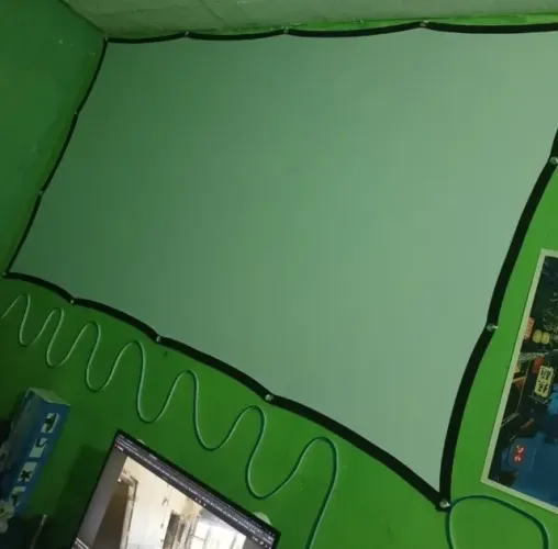 Tela de projetor BYINTEK Tela de filme de projetor portátil anti-rugas de 100 polegadas