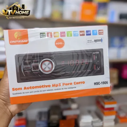 Som Para Carro Completo 1DIN + Entrega Inclusa 