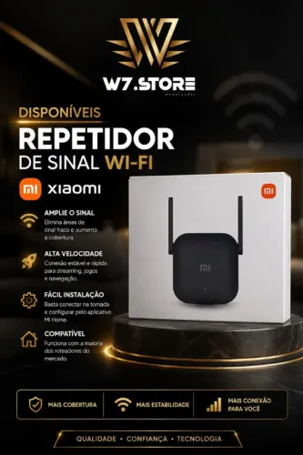 Repetidor Wi-Fi Xiaomi Mi Pro RC03 - 300Mbps - 2 Antenas - Preto Originais Lacrados