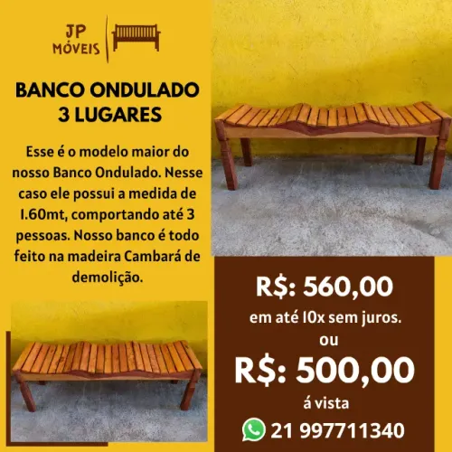 Banco Ripado Ondulado