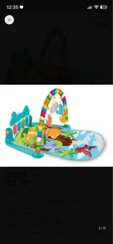 Tapete Infantil de Atividades Bebê Piano Musical Sons, Luzes e Estímulo Sensorial