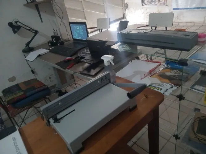 Encadernadora A4 papelaria 
