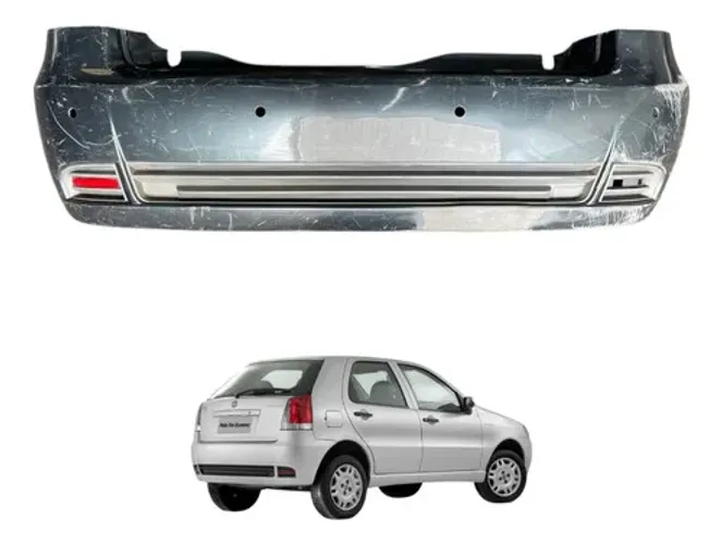Parachoque Traseiro Fiat Palio 2006 2007 2008 2009 2010 2012