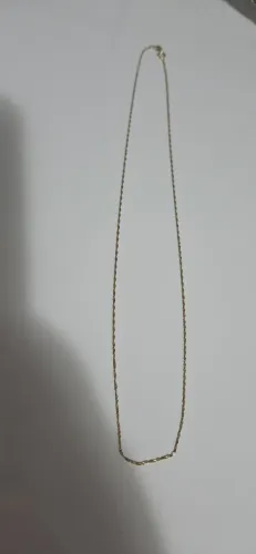 Cordão em ouro 18K, 45 cm, 0.62g R$800
