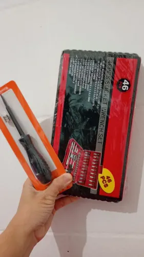 ?KIT CHAVE CATRACA 46 PEÇAS PROFISSIONAL DE BRINDE CANETA TESTADORA ?