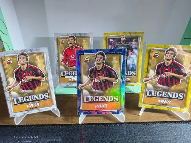 Kaká + Ronaldo + Roy Keane | 4 Cards Topps UEFA Legends