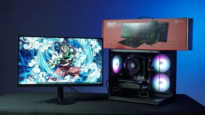 PC Gamer COMPLETO - Ryzen 5 4500 + RX 550 4GB + Monitor + Kit Gamer por apenas R$ 3.499 à