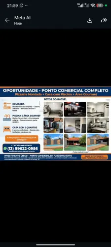 Passo ponto, pizzaria dois chefs. Ótima chance para investir na praia .