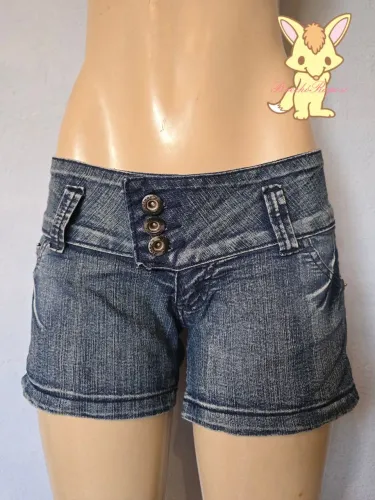 Shorts jeans cós baixo y2k