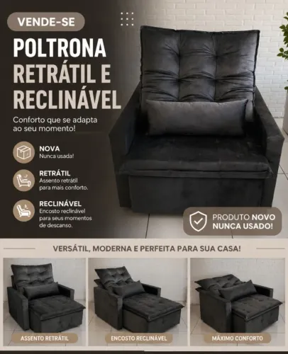 Poltrona Retrátil e Reclinável