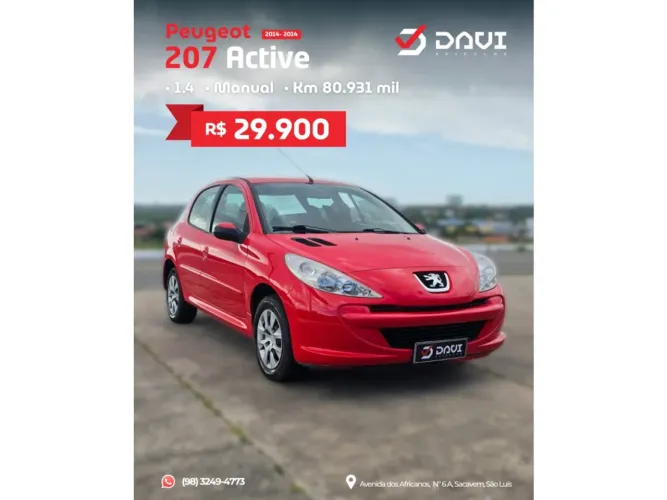 Peugeot 207 Active 1.4 Flex 8V 5P 2014