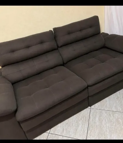SOFÁ RETRÁTIL MARROM