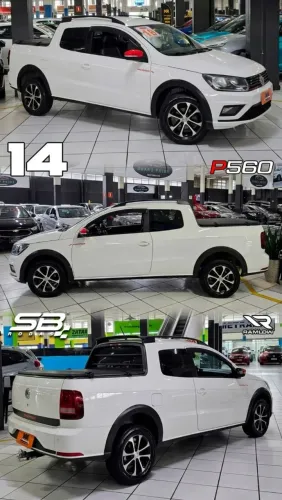 Rodas Volkswagen Saveiro aro 14 Diamantada com preto 4x100 novas