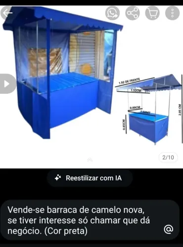 Barraca camelo nova! ( Cor preta)