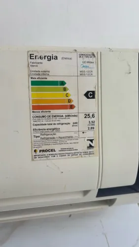 Ar condicionado 12mil BTUs- baixo rendimento