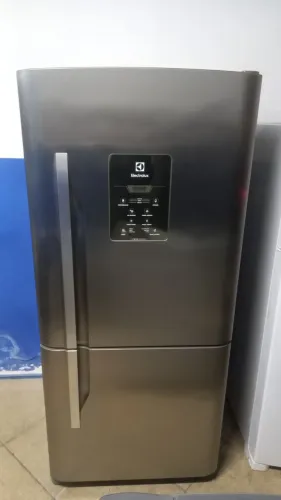 GELADEIRA ELECTROLUX INOX INVERSE FROST FREE 598 LITROS