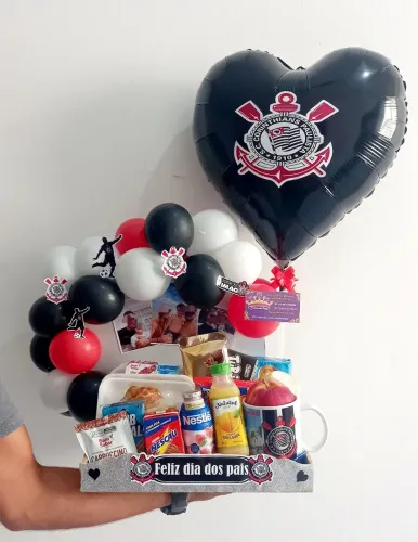 Cesta dia dos pais cestas café da manhã canecas personalizadas