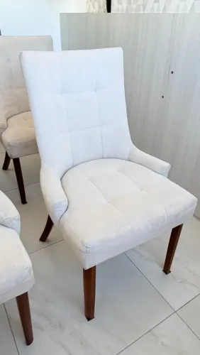 6 Cadeiras para Mesa de Jantar Royal 510 - Estofadas