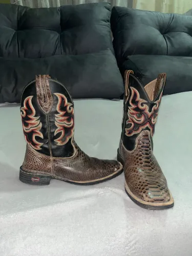 Bota texana bico quadrado campero