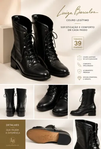Bota Luiza barcelos feminina - tamanho 39