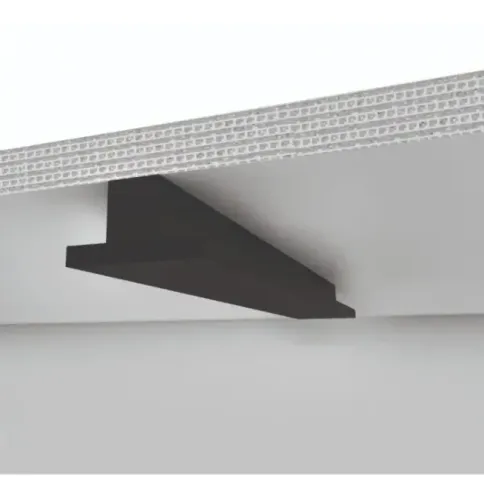 2 Perfil De Sobrepor Luz Indireta 2 Metros - 8x4,1cm