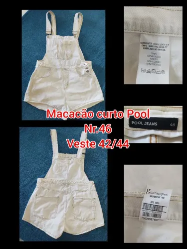 Jardineira Feminina Tam.46 veste 42/44