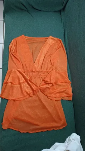 Canga de praia laranja