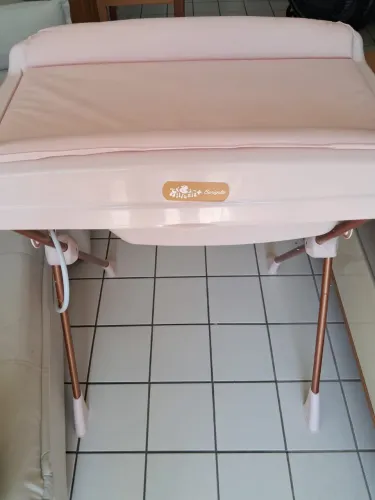 Banheira Trocador Burigotto Rosa