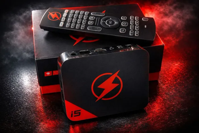 TV Box i5 Android - Completa c/ Controle + Caixa - Wi-Fi - Streaming