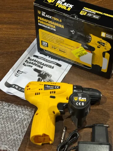 Furadeira/Parafusadeira 12V The Black Tools ? NOVA