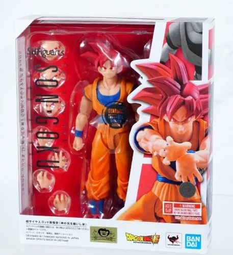 Boneco S.h.figuarts Son Goku God Aura Dragon Ball Super