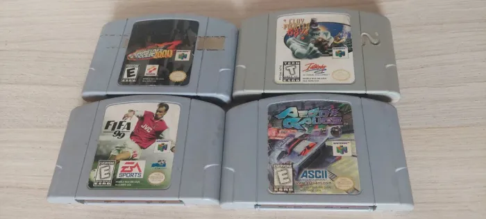 4 jogos originais do Nintendo 64