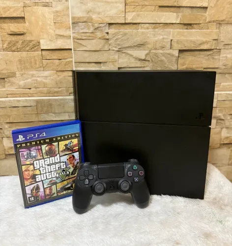 PlayStation 4 FAT 500GB + 1 Controle + GTA 5 ( faço envio )