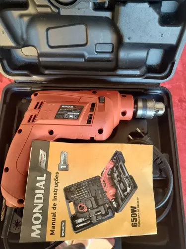 Kit Furadeira Maleta Mondial 650W