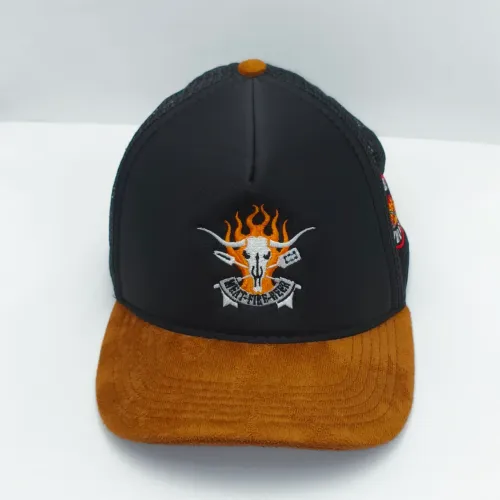 Boné Trucker Brasa Paulista - Meat Fire Beer (Aba Suede)