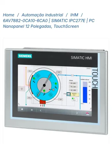 IHM Simatic Siemens touch-screen 