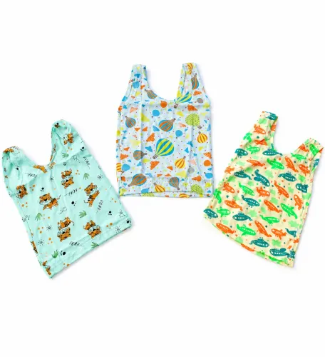 Kit 3 camisas estampadas recém nascido