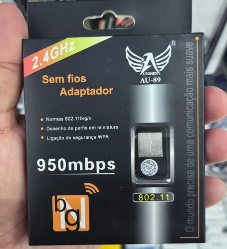 ADAPTADOR USB WIFI 2.4GHZ REF: AU-89