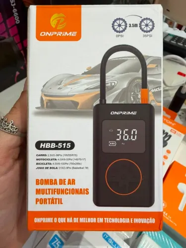Bomba de ar portátil multifuncional